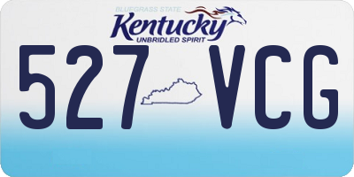 KY license plate 527VCG