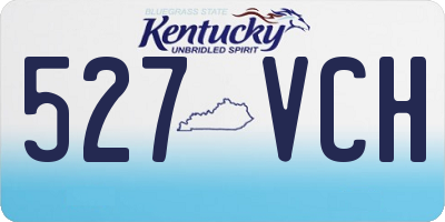 KY license plate 527VCH