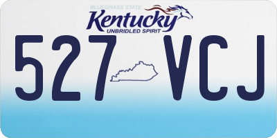 KY license plate 527VCJ