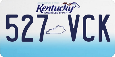 KY license plate 527VCK