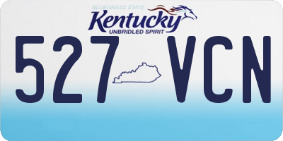KY license plate 527VCN
