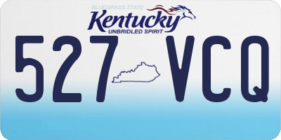 KY license plate 527VCQ