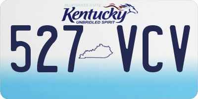 KY license plate 527VCV
