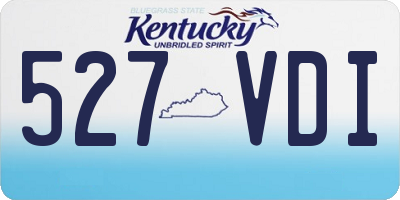 KY license plate 527VDI