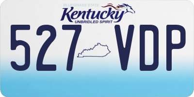KY license plate 527VDP