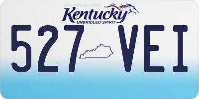 KY license plate 527VEI