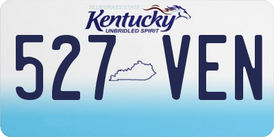 KY license plate 527VEN