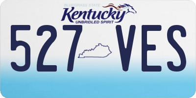 KY license plate 527VES