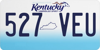 KY license plate 527VEU