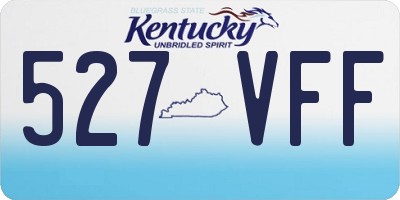 KY license plate 527VFF