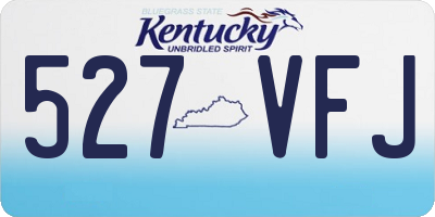 KY license plate 527VFJ