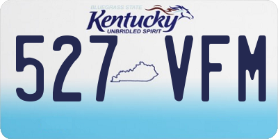 KY license plate 527VFM