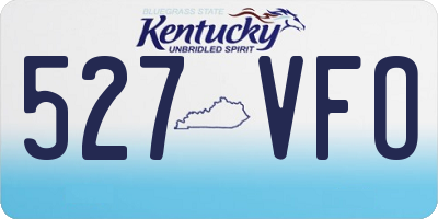 KY license plate 527VFO