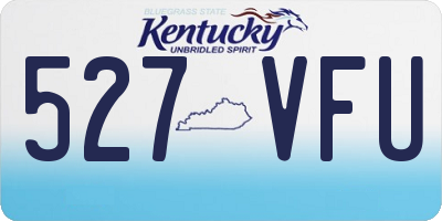 KY license plate 527VFU