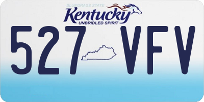 KY license plate 527VFV