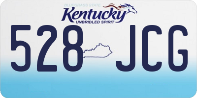 KY license plate 528JCG