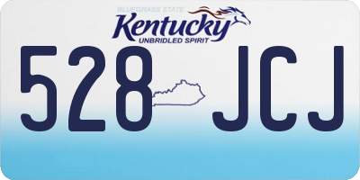 KY license plate 528JCJ