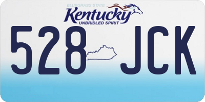 KY license plate 528JCK