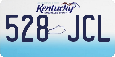 KY license plate 528JCL