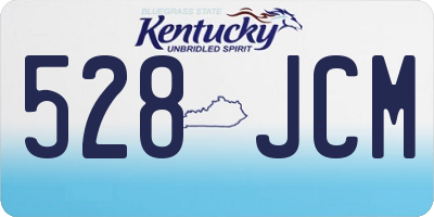 KY license plate 528JCM