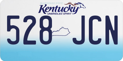 KY license plate 528JCN