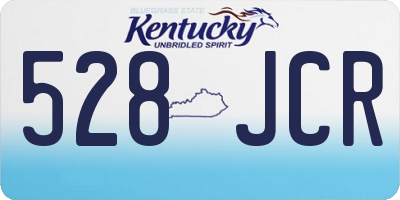 KY license plate 528JCR