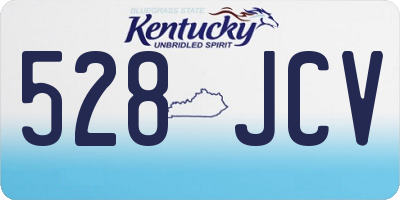KY license plate 528JCV