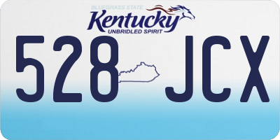 KY license plate 528JCX