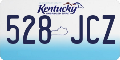 KY license plate 528JCZ