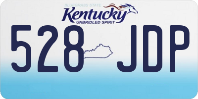 KY license plate 528JDP