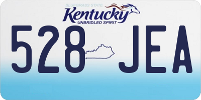 KY license plate 528JEA