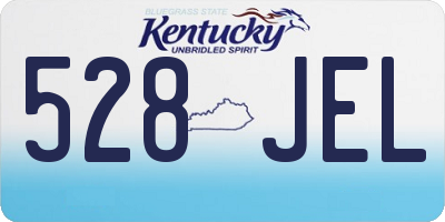 KY license plate 528JEL