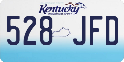KY license plate 528JFD