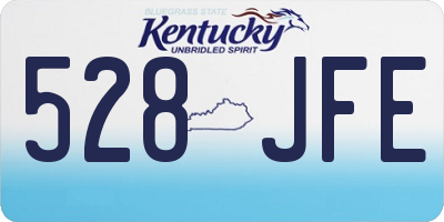 KY license plate 528JFE