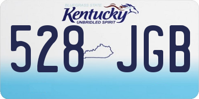KY license plate 528JGB