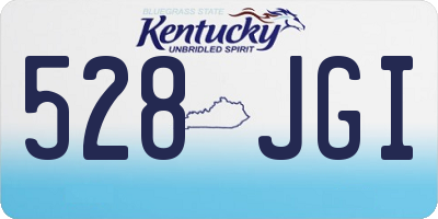 KY license plate 528JGI