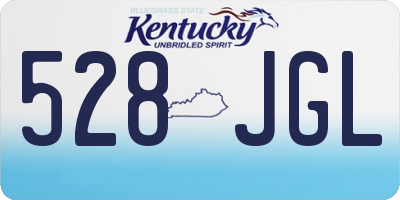 KY license plate 528JGL