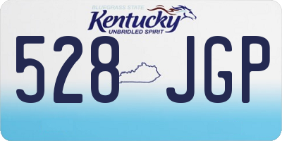 KY license plate 528JGP