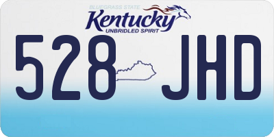 KY license plate 528JHD