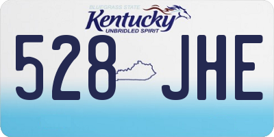 KY license plate 528JHE