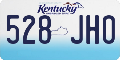 KY license plate 528JHO