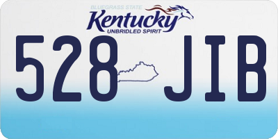 KY license plate 528JIB