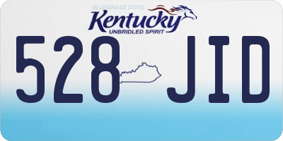 KY license plate 528JID