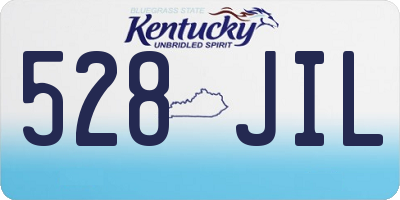KY license plate 528JIL