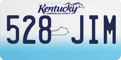 KY license plate 528JIM