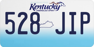KY license plate 528JIP