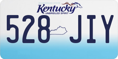 KY license plate 528JIY