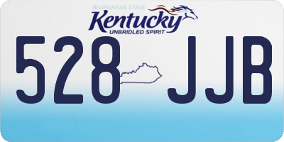 KY license plate 528JJB