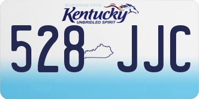 KY license plate 528JJC
