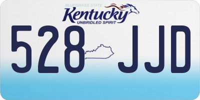 KY license plate 528JJD